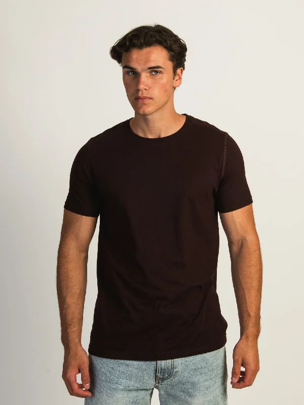 VICTOR CREWNECK TEE - PLUM