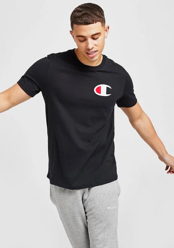 Champion Mens C Logo Tee Black <BR> AY68N BLK