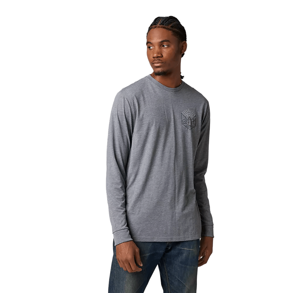 Fox Caveaut Long Sleeve Tech Tee Heather Graphite