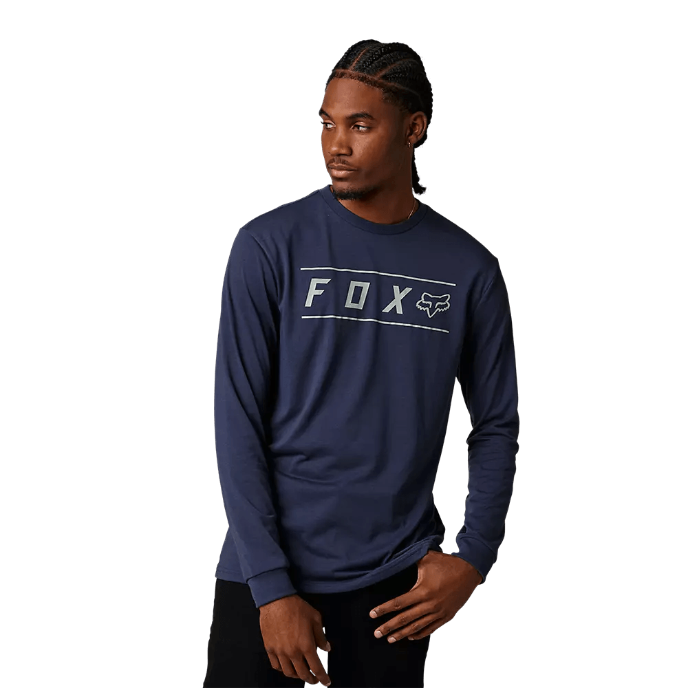 Fox Pinnacle Long Sleeve Tech Tee Heather Deep Cobalt