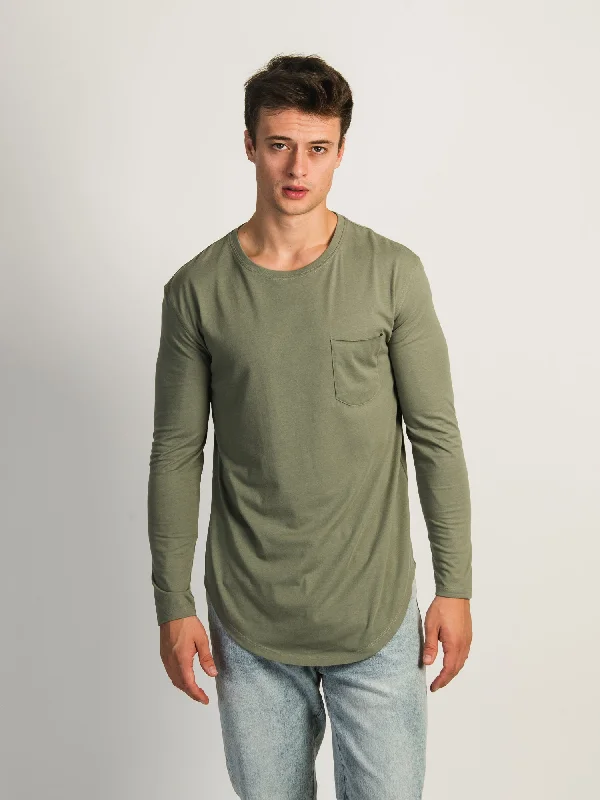 LONG SLEEVE LONGLINE TEE