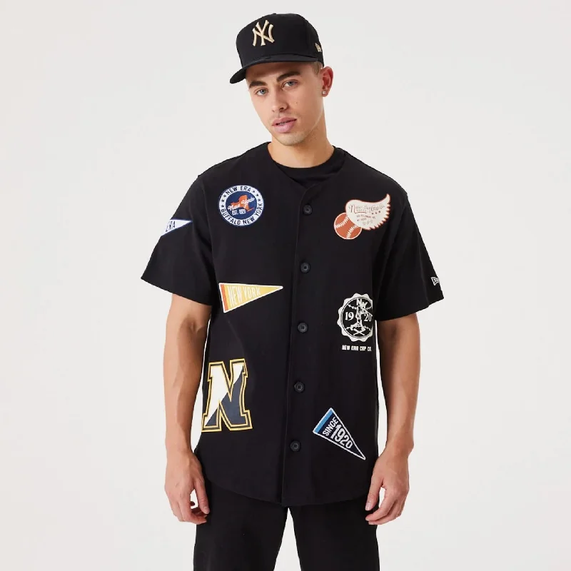 New Era Heritage Badge Black Jersey