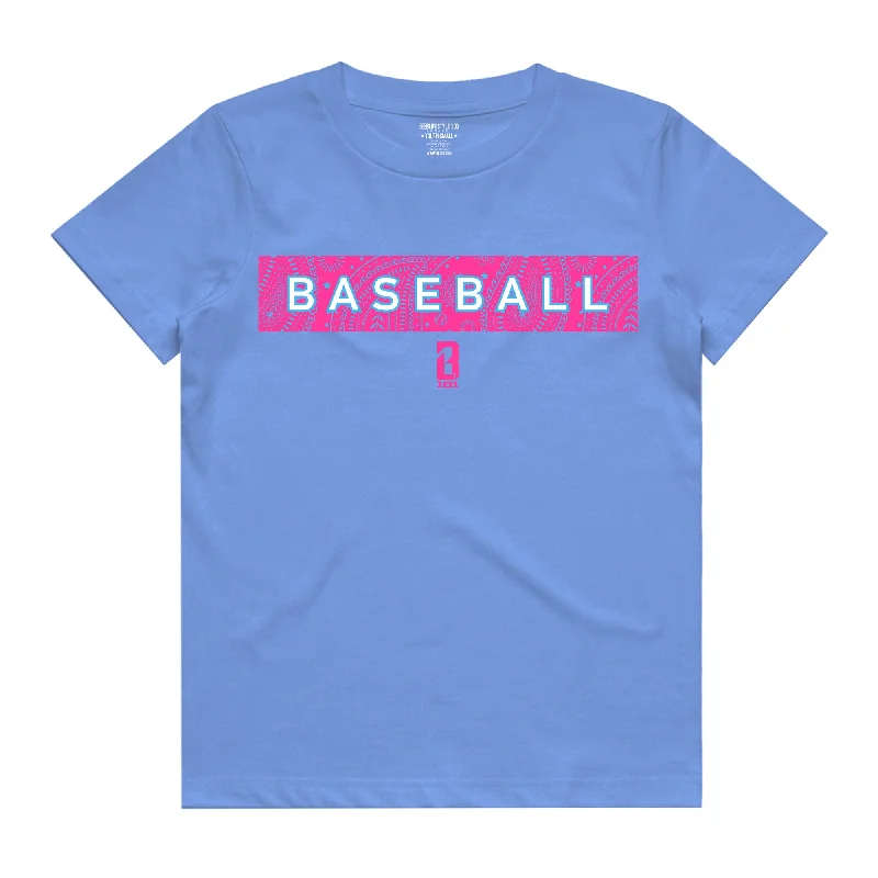 Paisley Youth Tee - Cotton Candy Blue