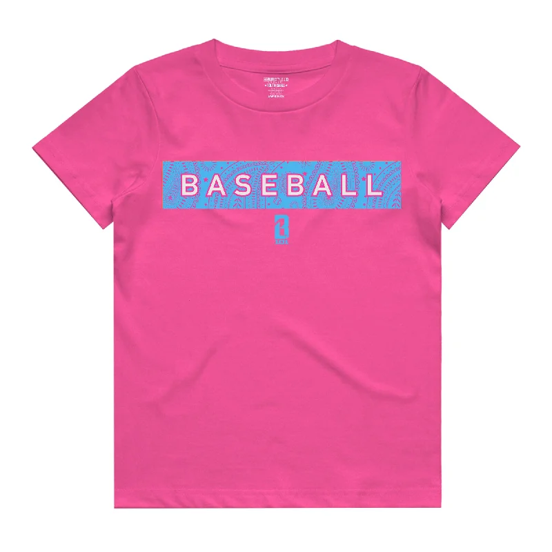 Paisley Youth Tee - Cotton Candy Pink