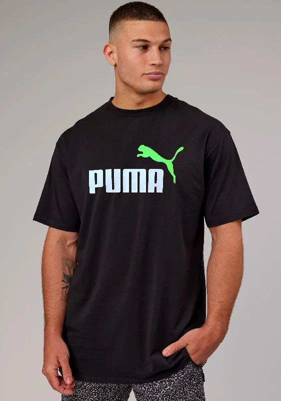 Puma Mens Essentials+ 2 Colour Logo Tee <br> 586759 51