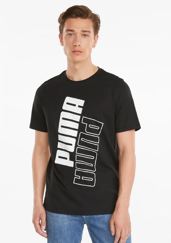 Puma Mens Power Logo Tee <br> 589406 01