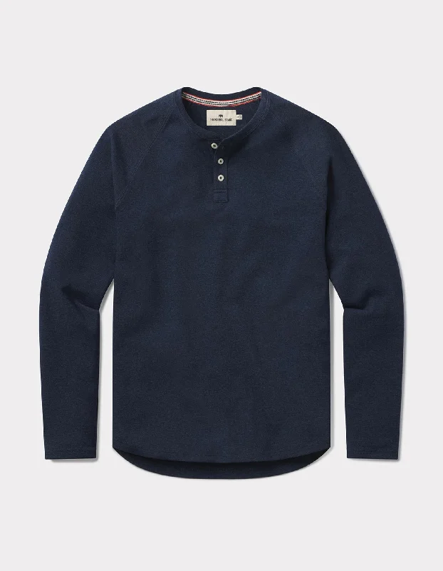 Puremeso Everyday Henley in Navy