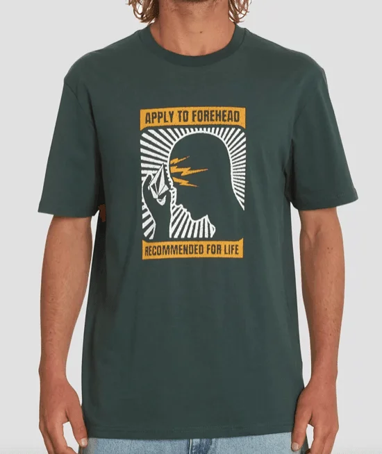 Volcom Forehead Tee Cedar Green