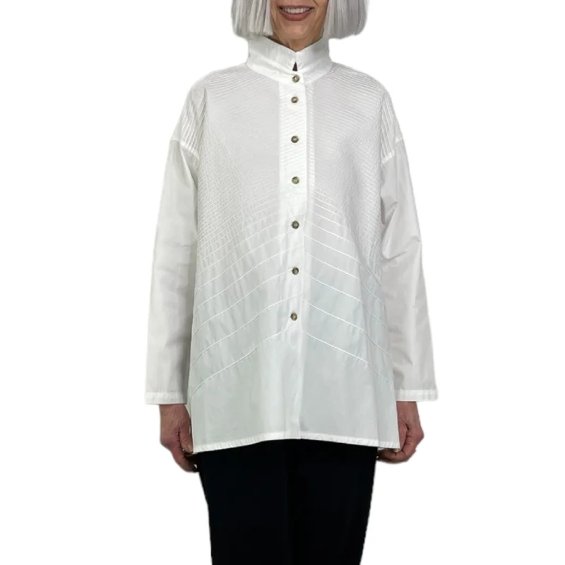 HI-LO BROADCLOTH LONG SHIRT