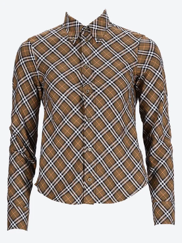 Check long sleeve shirt