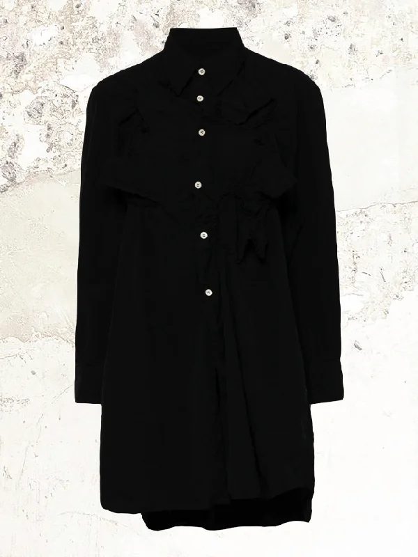 Comme Des Garçons Draped detailing long shirt