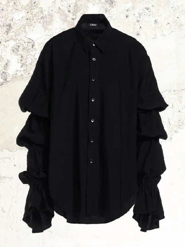 Limi feu TWILL GATHERED SLEEVE Shirt