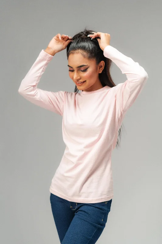 Max 21 Women's Solid Long Sleeve Tee Shirt