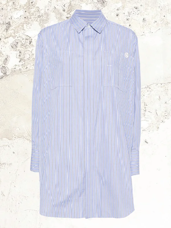 sacai Striped cotton shirt