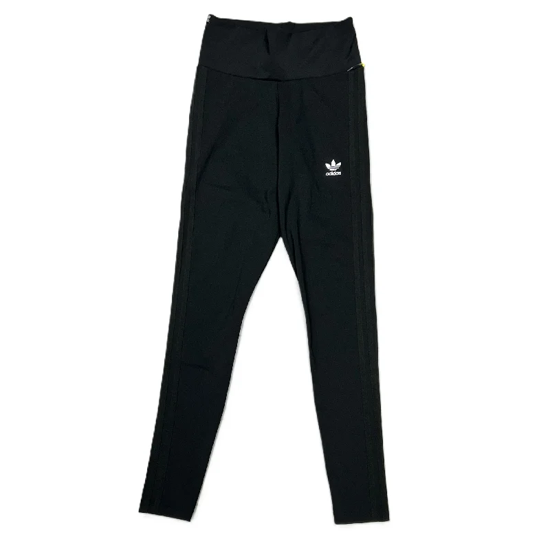 Athletic Leggings By Adidas In Black & White, Size: S