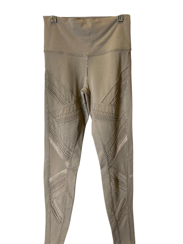 Athletic Leggings By Alo In Taupe, Size: S