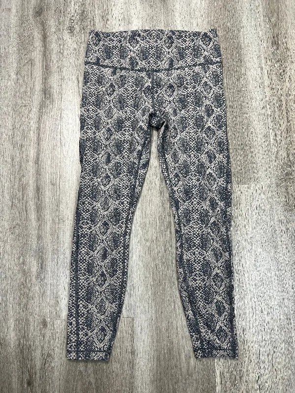 Athletic Leggings By Athleta In Snakeskin Print, Size: S