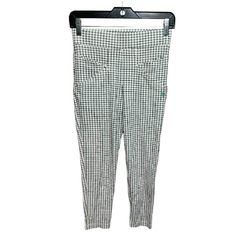 Athletic Leggings By Betabrand In Plaid Pattern, Size: Xs