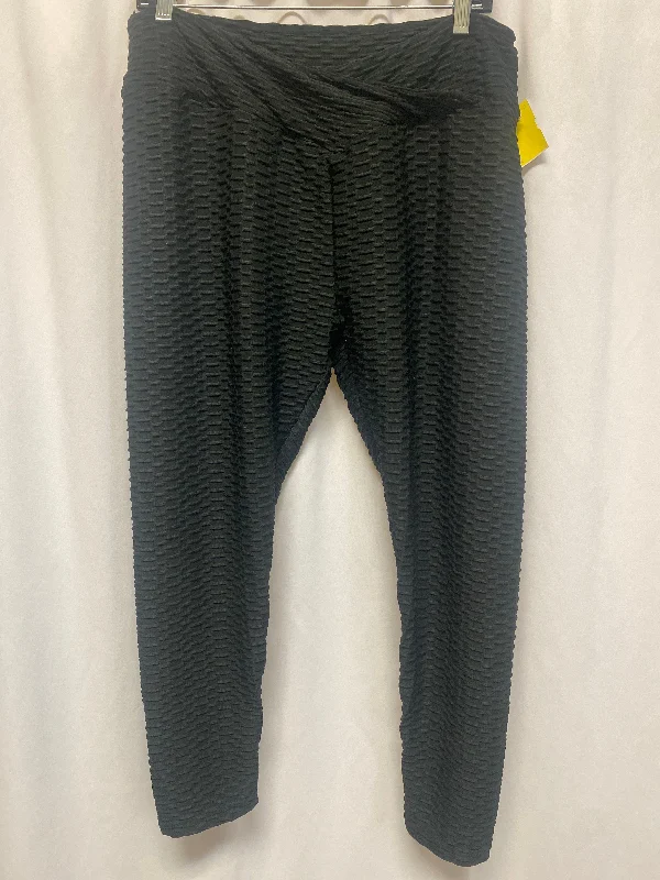 Athletic Leggings By Cmf In Black, Size: Xxl