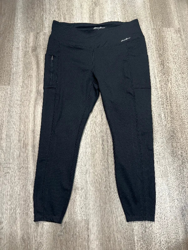 Athletic Leggings By Eddie Bauer In Black, Size: 1x