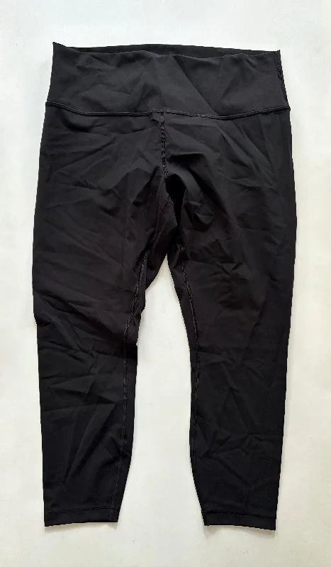 Athletic Leggings By Lululemon In Black, Size: Xl