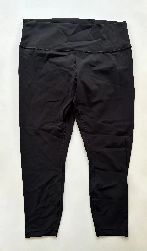 Athletic Leggings By Lululemon In Black, Size: Xl