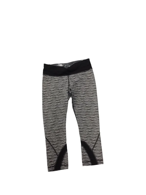 Athletic Leggings By Lululemon In Black White, Size: S