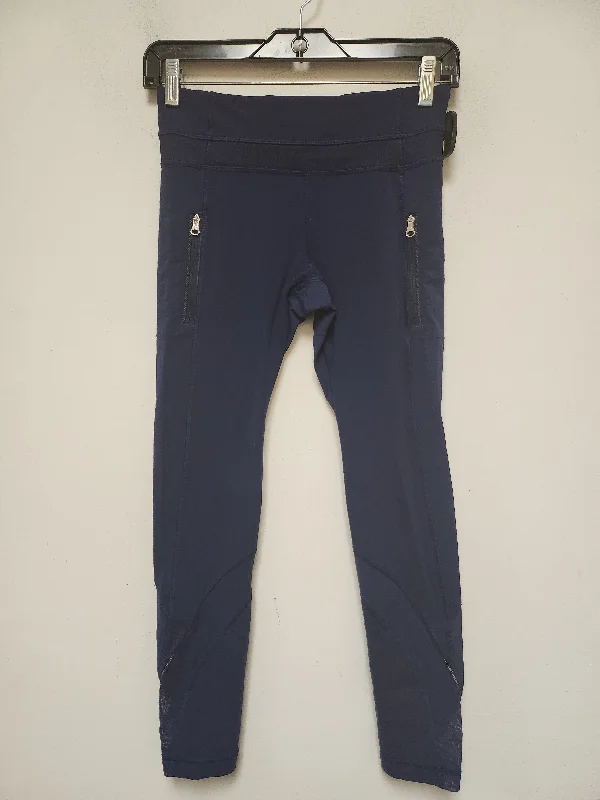 Athletic Leggings By Lululemon In Blue, Size: 4