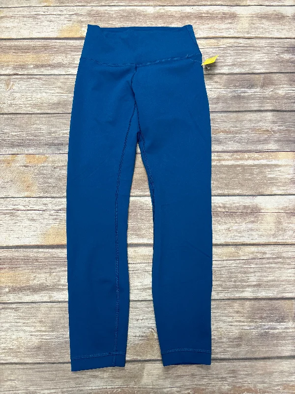 Athletic Leggings By Lululemon In Blue, Size: 6