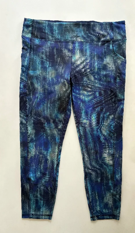 Athletic Leggings By Lululemon In Blue, Size: Xl