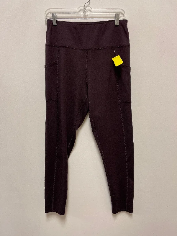 Athletic Leggings By Maurices In Brown, Size: L