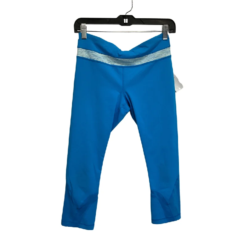 Athletic Leggings Capris By Lululemon In Blue, Size: S