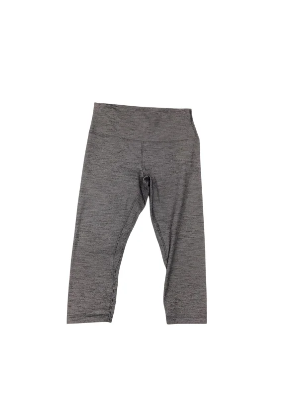 Athletic Leggings Capris By Lululemon In Grey, Size: 12