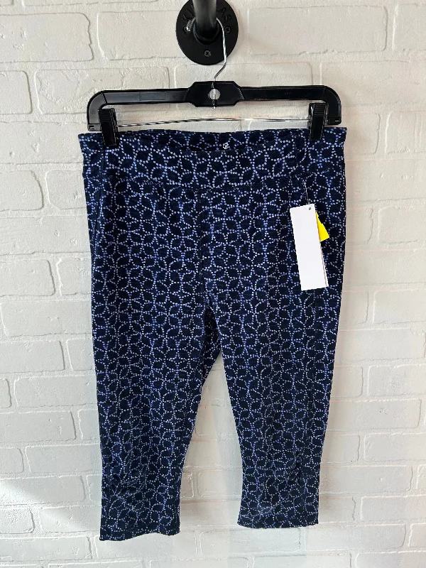 Athletic Leggings Capris By Talbots In Blue, Size: 8p