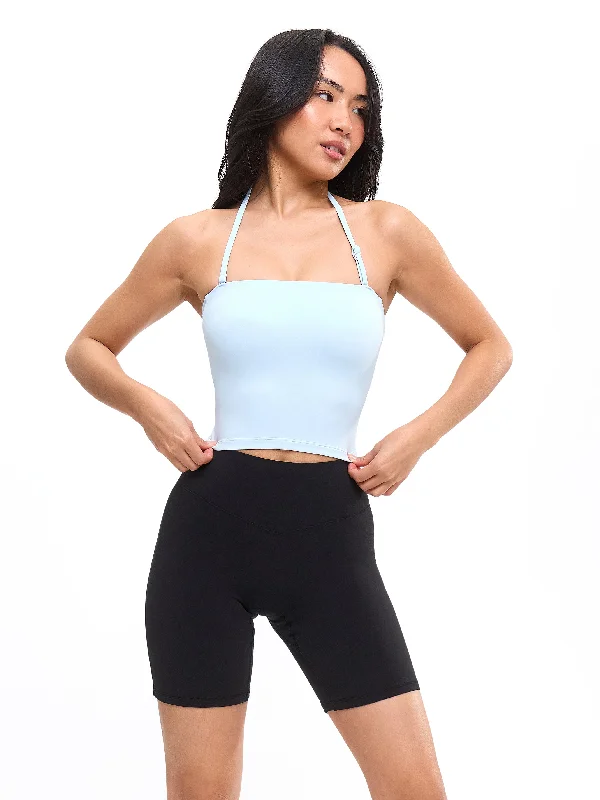 Butter Bandeau Crop - Blue Bubbles