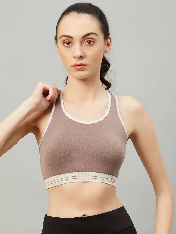 C9 Airwear Seamless Sports Bra For Girls - Brown