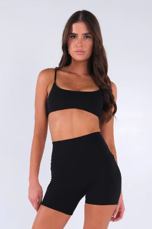 Luxe Sports Bra - Black