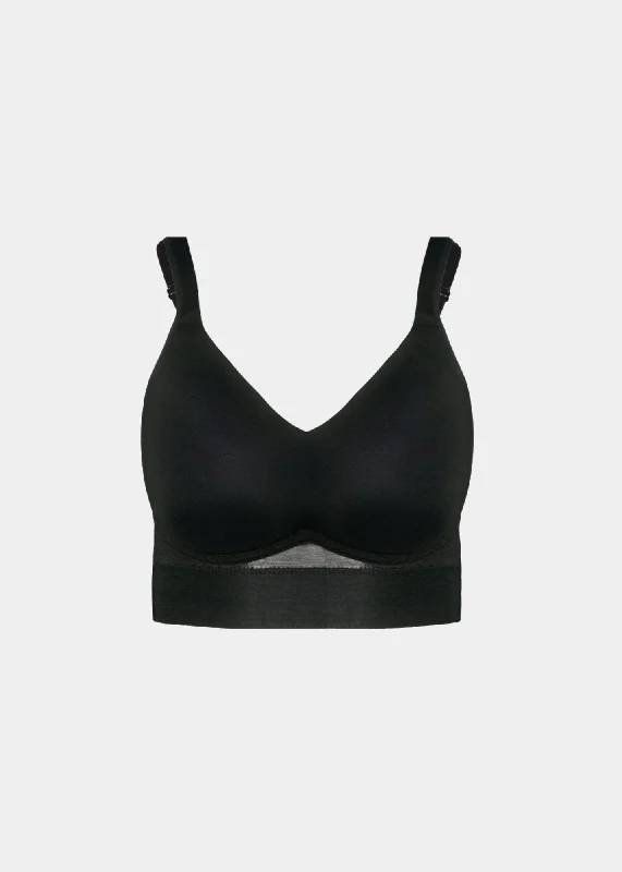 Molded Cup Bra with Mesh Back Detail