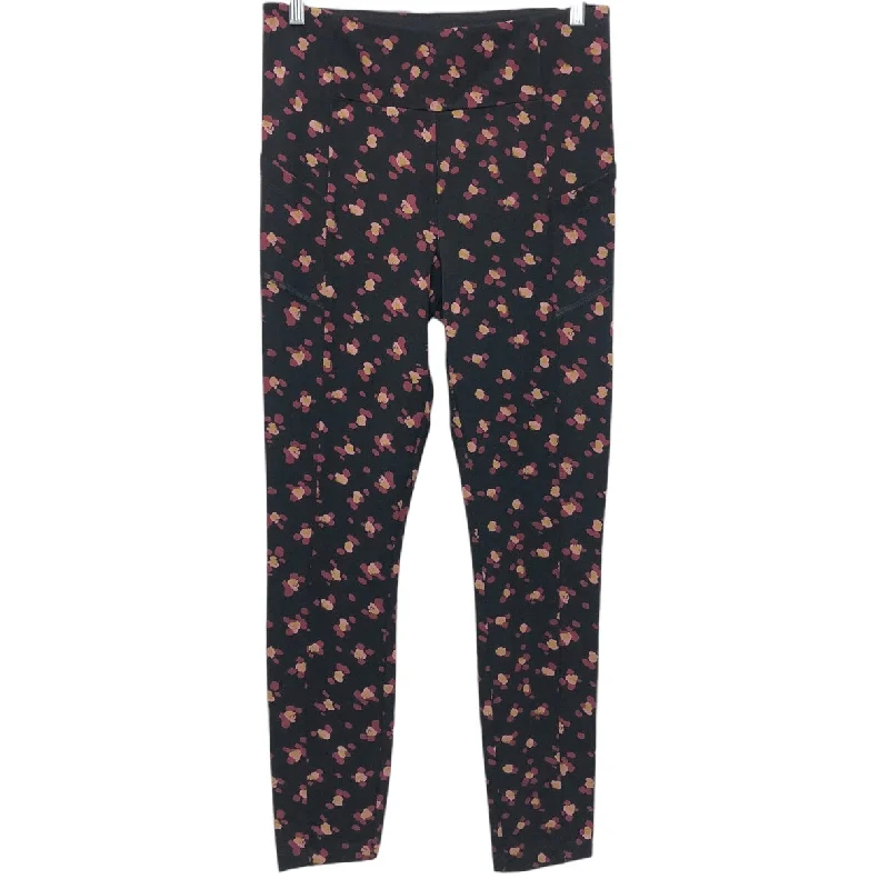 Pants Leggings By Cabi In Black & Pink, Size: S