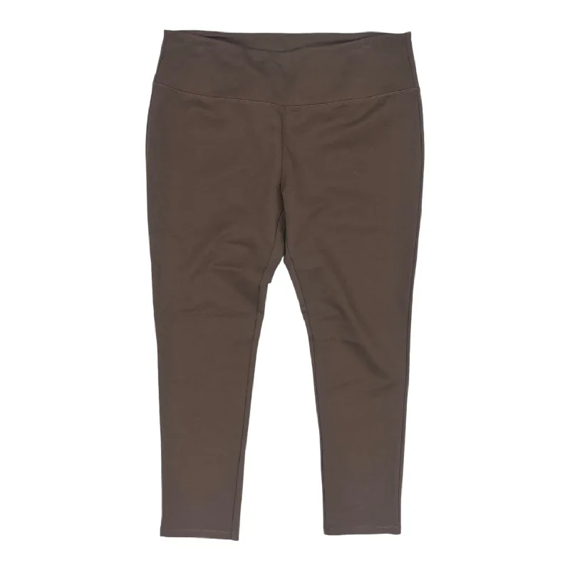 Pants Leggings By Clothes Mentor In Brown, Size:1X