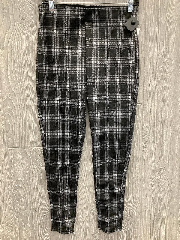 Pants Leggings By Clothes Mentor In Plaid Pattern, Size: M