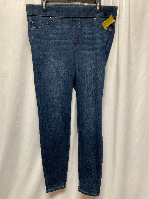 Pants Leggings By Liverpool In Blue Denim, Size: 16