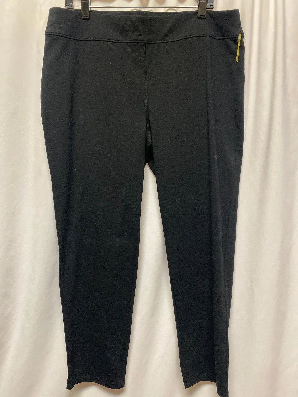 Pants Leggings By Susan Graver In Black, Size: L