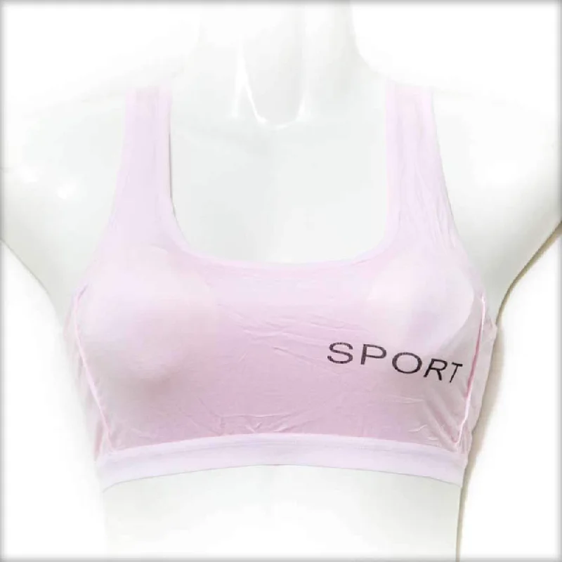 Pink Sports Bra