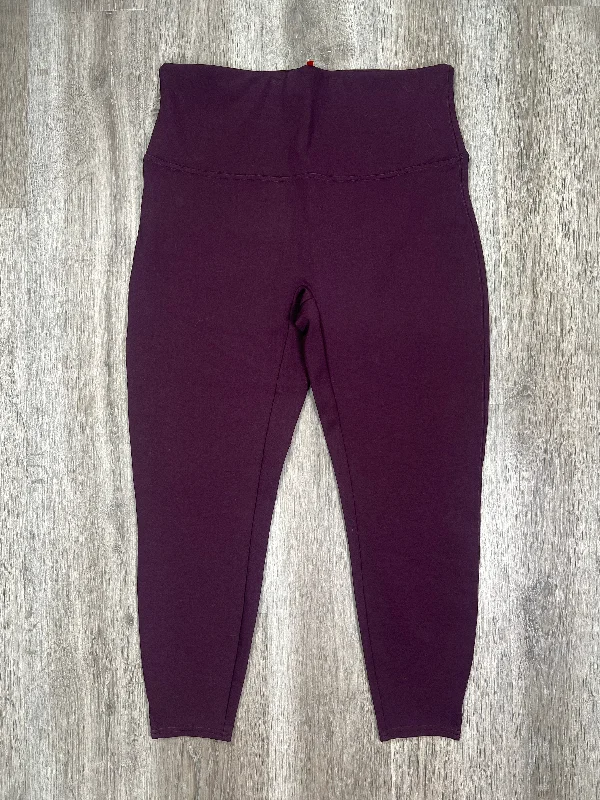 Purple Pants Leggings Spanx, Size 2x