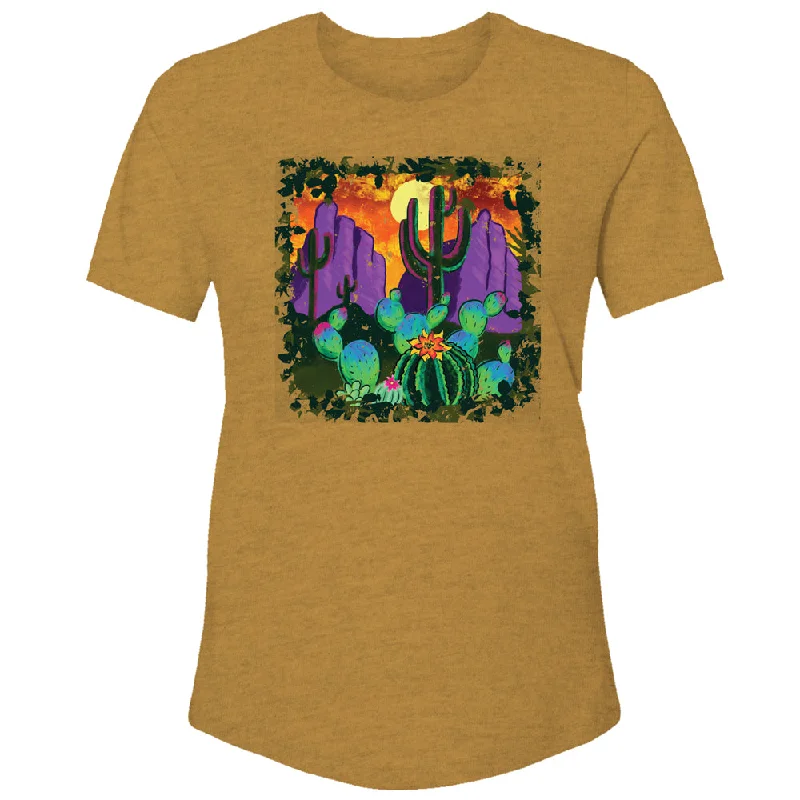 "Blazing Sunset" Mustard Heather T-shirt