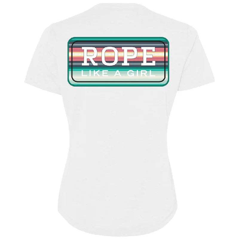 "Bodega" White w/Teal/Peach Logo T-shirt