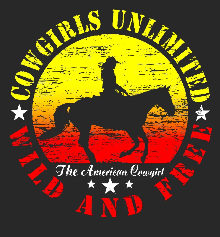 Women's Cowgirls Unlimited Wild & Free T-Shirt #CG-1194