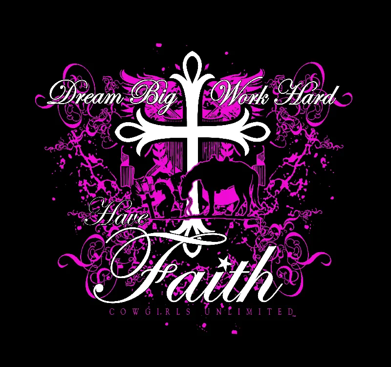 Women's Cowgirls Unlimited Have Faith T-Shirt #CH-1862