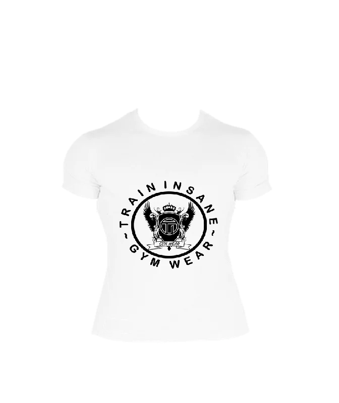 TI FlexFit White T-Shirt (Large Logo)